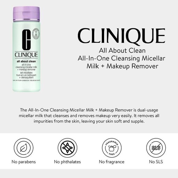 Clinique Micellar Cleansing Milk & Makeup Remover - Picture 4 of 11